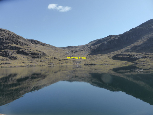 Photo 6"x4" Looking across Loch Coruisk to Allt a' Choire Riabhaich Meall na Cuilce c2015