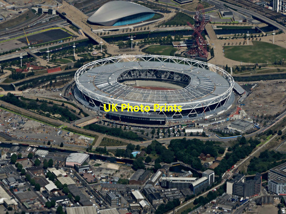 Photo 6"x4" The Olympic Stadium from the air Stratford\/TQ3884 c2015
