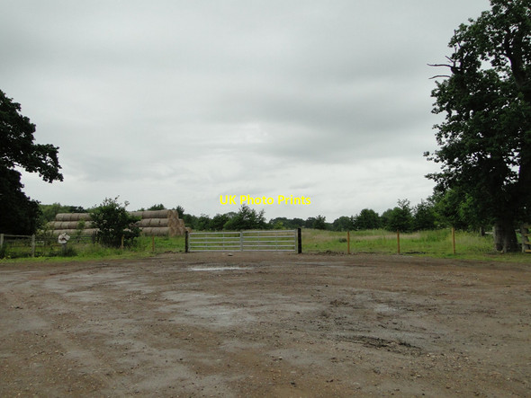 Photo 6"x4" Straw bales stored in a meadow Hemsby c2015