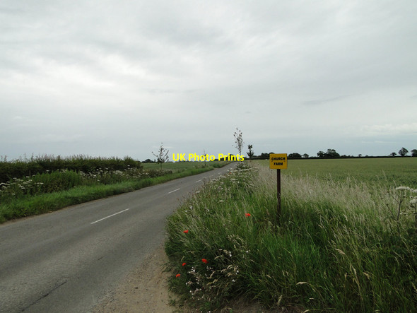 Photo 6"x4" Church Farm sign on Somerton Road, Martham West Somerton c2015