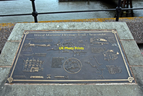 Photo 6"x4" Wirral Maritime Heritage Trail information plinth Birkenhead\/SJ3088 c2015