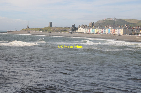 Photo 6"x4" View to Aberystwyth Castle Aberystwyth c2015