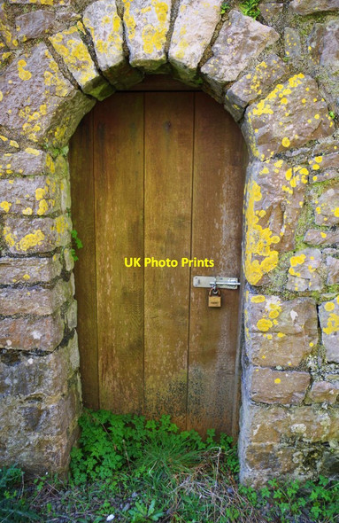 Photo 6"x4" Lydstep Palace (3) - door, Lydstep, Pembs Lydstep c2015
