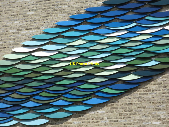 Photo 6"x4" Artwork on Chelsea Academy building Chelsea c2015