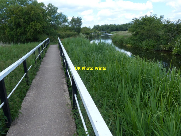 Photo 6"x4" Footbridge along the Trent & Mersey Canal Overley\/SK1615 c2015