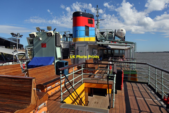 Photo 6"x4" On board MV Snowdrop at the Pier Head, Liverpool Seacombe c2015