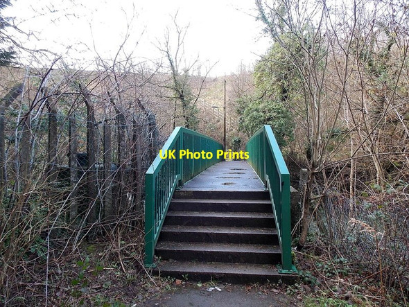 Photo 6"x4" Across a river footbridge, Blackwood Blackwood\/Coed Duon c2014