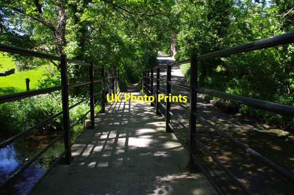 Photo 6"x4" Footbridge over Afon Cegin Bangor\/SH5771 c2015