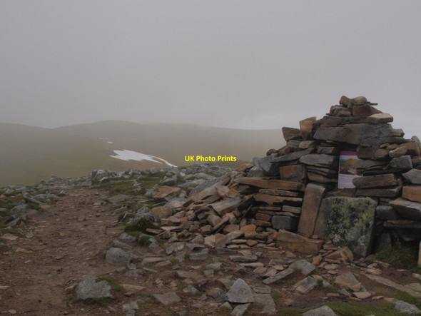 Photo 6"x4" Cairn on the summit of An Cabar An Cabar\/NH4566 c2015