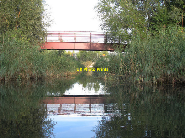 Photo 6"x4" Footbridge over the Channelsea River  Stratford\/TQ3884 c2014