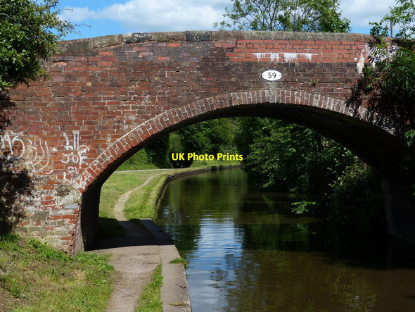Photo 6"x4" Kents Bridge No 59 in Handsacre Mavesyn Ridware c2015