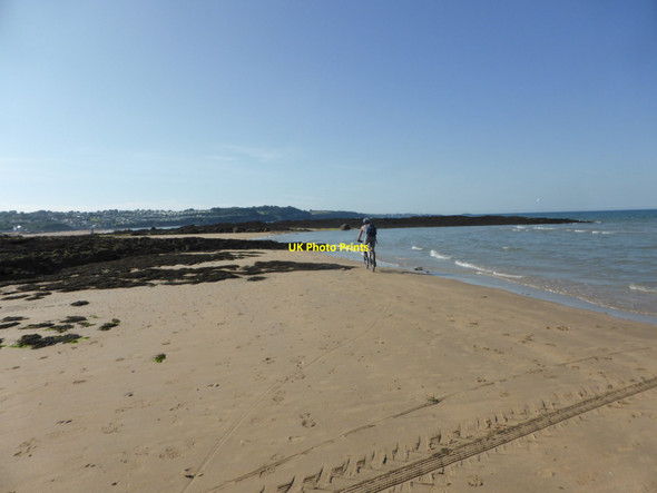 Photo 6"x4" The rocks of Craig Dwlban at Trwyn Dwlban Red Wharf Bay c2014