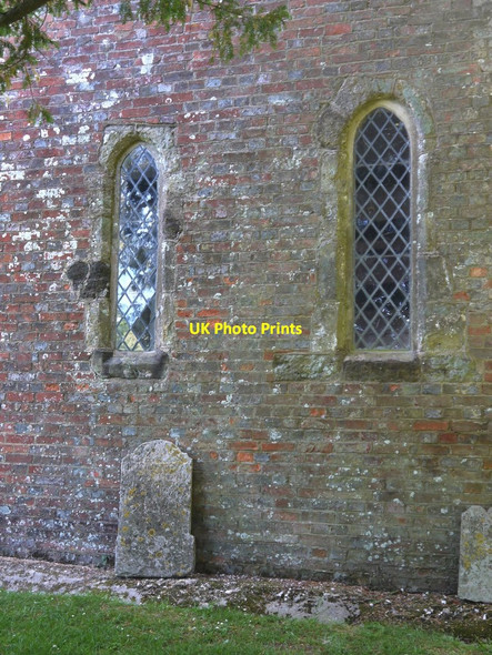 Photo 6"x4" Didling church: east windows Didling c2015