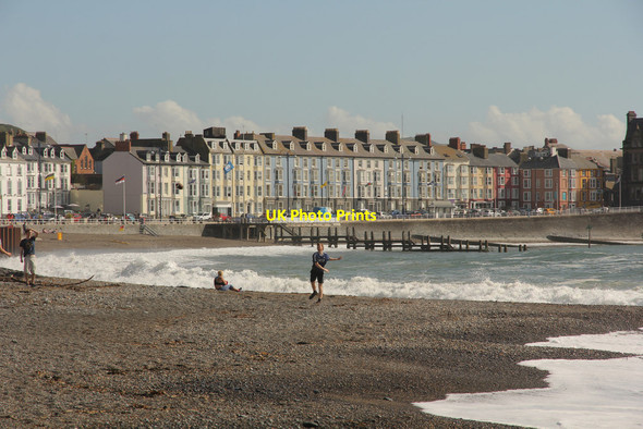 Photo 6"x4" North Beach & Marine Terrace Aberystwyth c2015