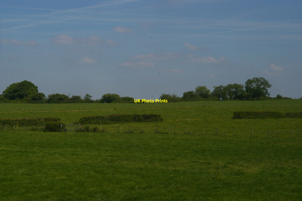 Photo 6"x4" Farmlands by the railway north of Stretton Heath Stoney Stretton c2015
