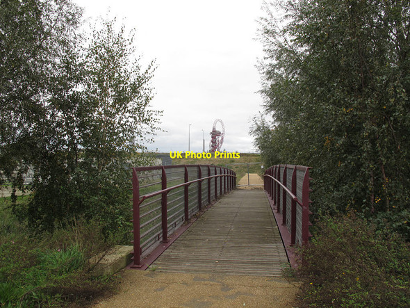 Photo 6"x4" Footbridge over the Channelsea River Stratford\/TQ3884 c2014