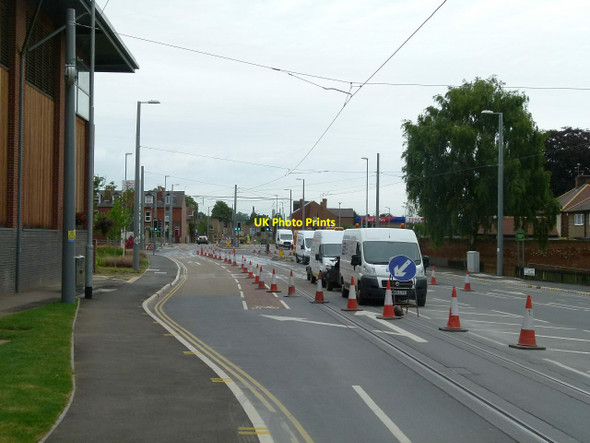Photo 6"x4" Remedial work on the tramway on Middle Street Beeston\/SK5236 c2015
