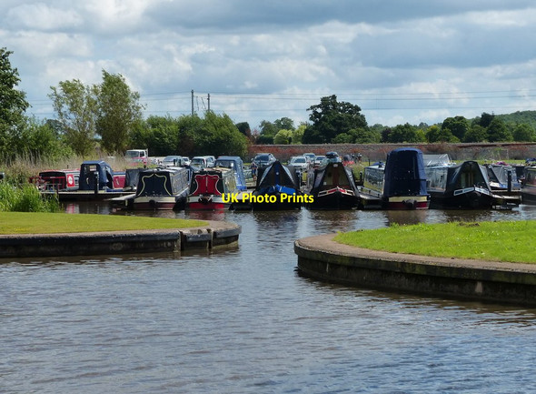 Photo 6"x4" Entrance to Great Haywood Marina Little Ingestre c2015