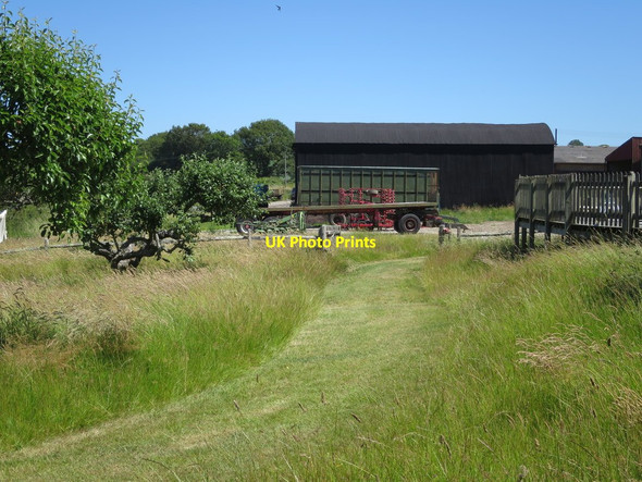 Photo 6"x4" Corrugated barns at Kitchenham Hazard's Green c2015