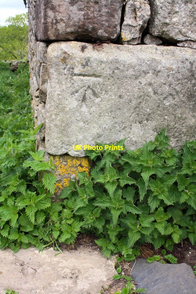 Photo 6"x4" Benchmark on 'New Barn' Selside\/SD7875 c2015