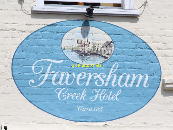 Photo 6"x4" Faverham Creek sign Faversham c2015