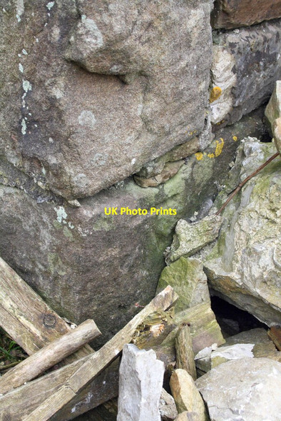 Photo 6"x4" Benchmark on outbuilding at Nether Lodge Selside\/SD7875 c2015