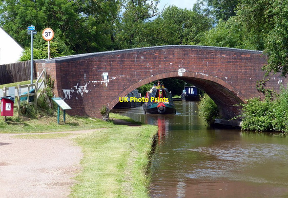 Photo 6"x4" Aston Bridge No 90 Stone\/SJ9034 c2015