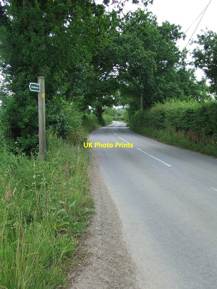 Photo 6"x4" Footpath Sign Redisham c2015