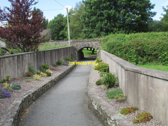 Photo 6"x4" Footpath and railway overbridge Macroom c2015
