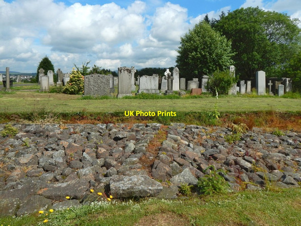 Photo 6"x4" Culvert in stone base of the Antonine Wall Milngavie c2015