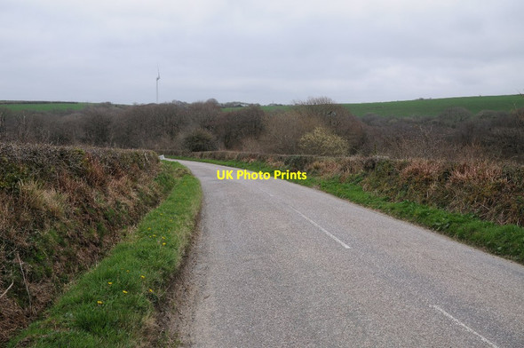Photo 6"x4" Road passing Melbury Reservoir Bocombe c2015