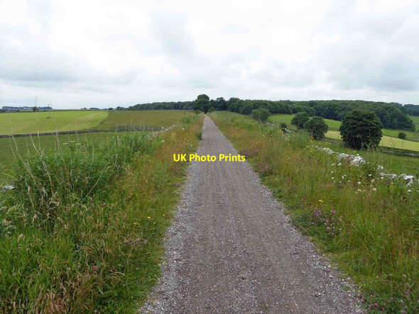 Photo 6"x4" Crossing one of the many embankments on the High Peak Trail Pikehall c2015