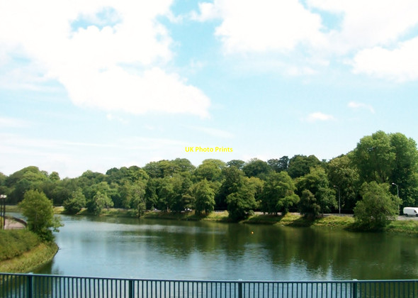 Photo 6"x4" The Lagan below the Ormeau Bridge Belfast c2015