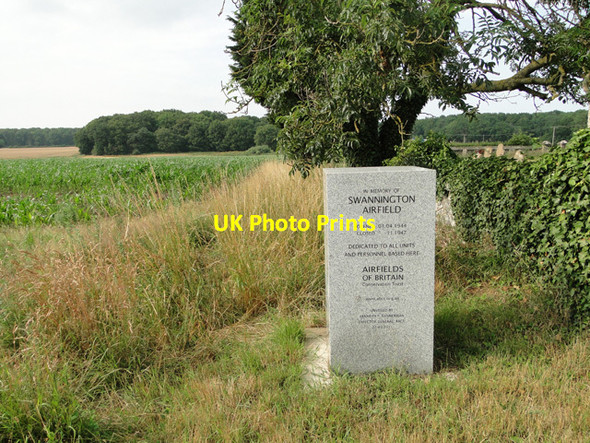 Photo 6"x4" The Swannington Airfield identification pillar Haveringland c2015