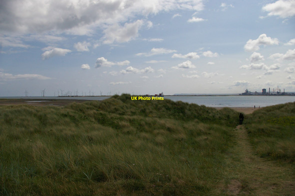 Photo 6"x4" Path through the dunes, North Gare, Teesmouth Seaton Carew c2015