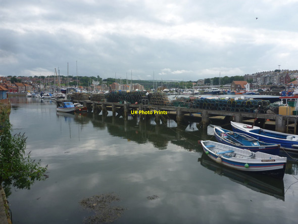 Photo 6"x4" Whitby Townscape : Still Water Whitby\/NZ8910 c2015