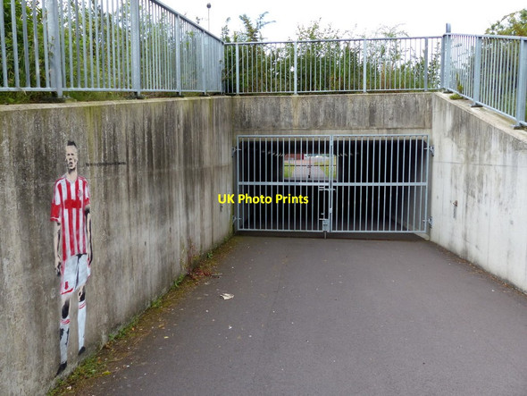 Photo 6"x4" Locked underpass leading to the Britannia Stadium Heron Cross c2015