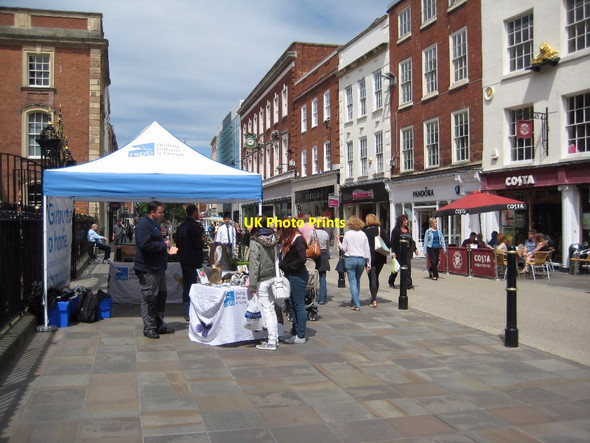 Photo 6"x4" RSPB stand on Worcester High Street Worcester c2015