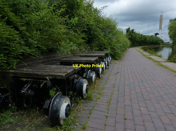 Photo 6"x4" Seating along the Trent & Mersey Canal Sideway c2015