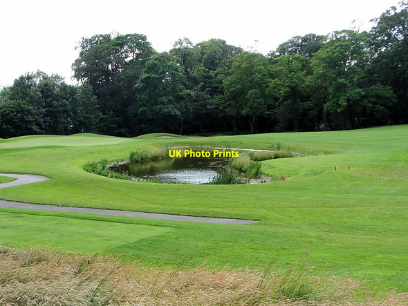 Photo 6"x4" New pond on Close House Golf Course Ryton\/NZ1564 c2015
