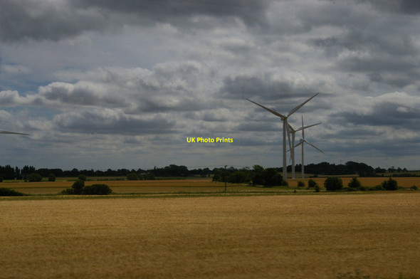Photo 6"x4" Wind farm, Langford Holme\/TL1842 c2015