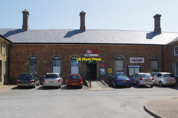 Photo 6"x4" Borth Station Borth c2015