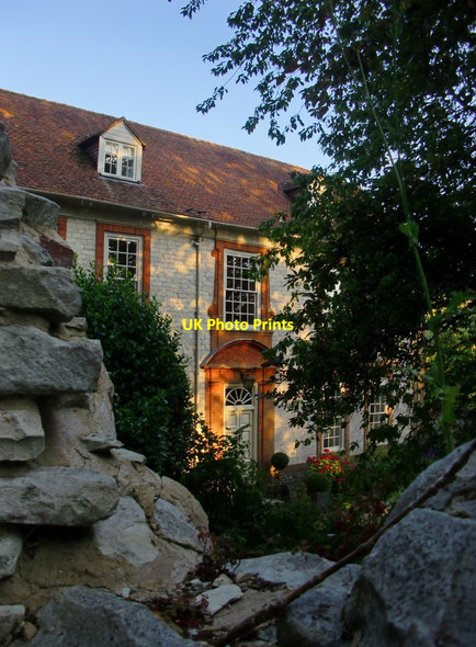 Photo 6"x4" Treyford Manor, seen from the ruined church Treyford c2015