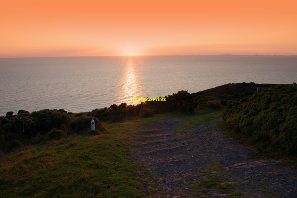 Photo 6"x4" Sunset over Cardigan Bay Blaenplwyf\/SN5775 c2015