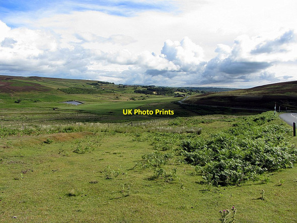Photo 6"x4" The B6278 above Burnhope Burn valley Edmondbyers c2015