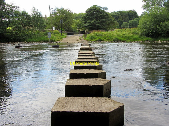 Photo 6"x4" Stepping stones at Stanhope Ford Stanhope\/NY9939 c2015