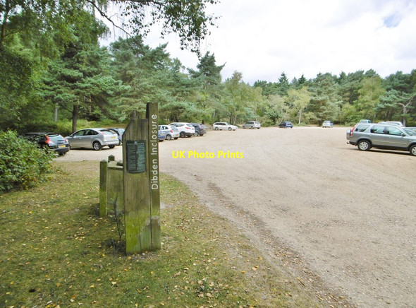 Photo 6"x4" Dibden Inclosure Car Park Dibden Purlieu c2015