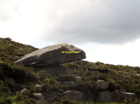 Photo 6"x4" Rocking stone on Slievenaglogh Kilcoo c2015