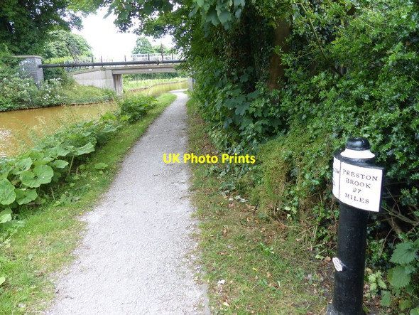 Photo 6"x4" Trent & Mersey Canal Milepost at Rode Heath Alsager c2015