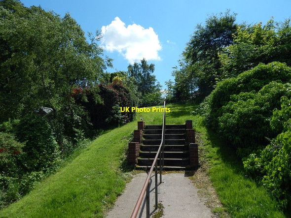 Photo 6"x4" Steps leading up to Roman Park Bearsden c2015